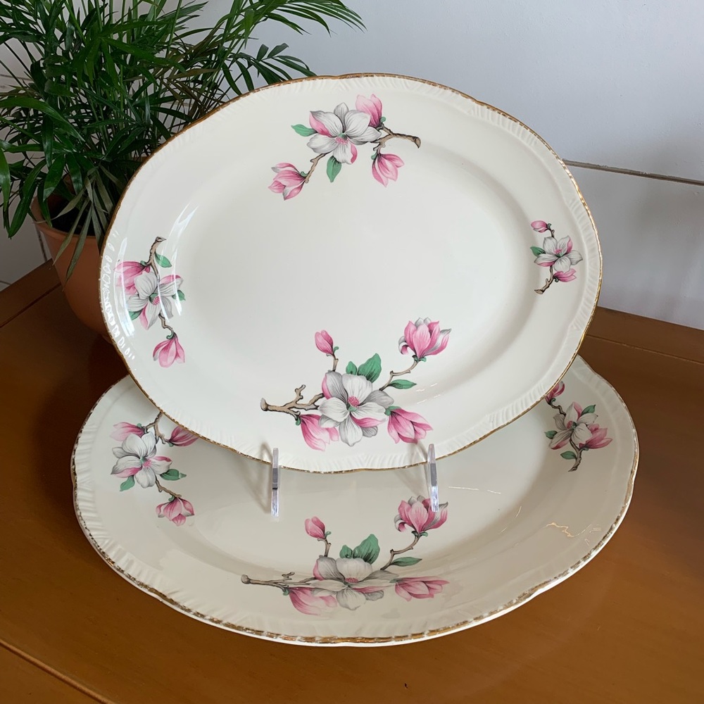 Vintage Oval Platters (2) by Homer Laughlin c.1950